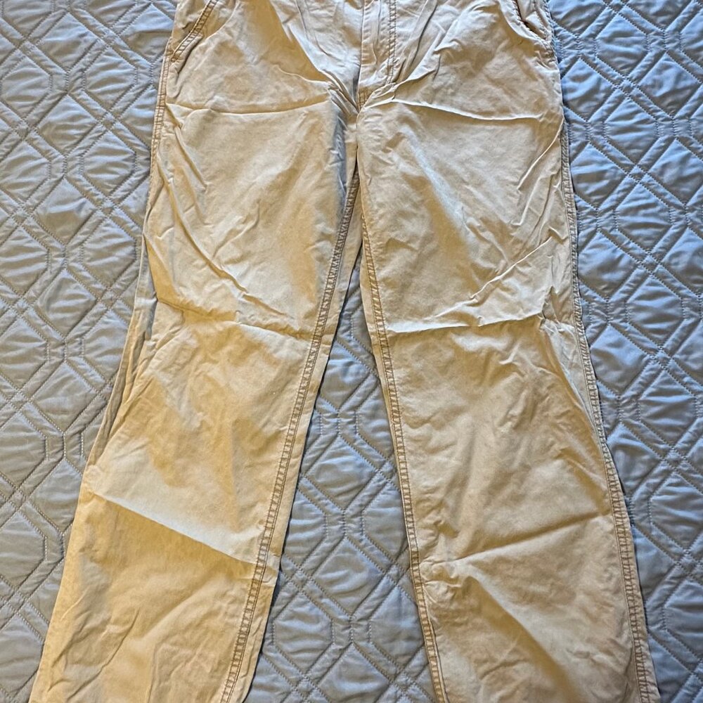 Old Navy Beige Cargo Pants | Size 32x30 | 100% Cotton Utility Style
